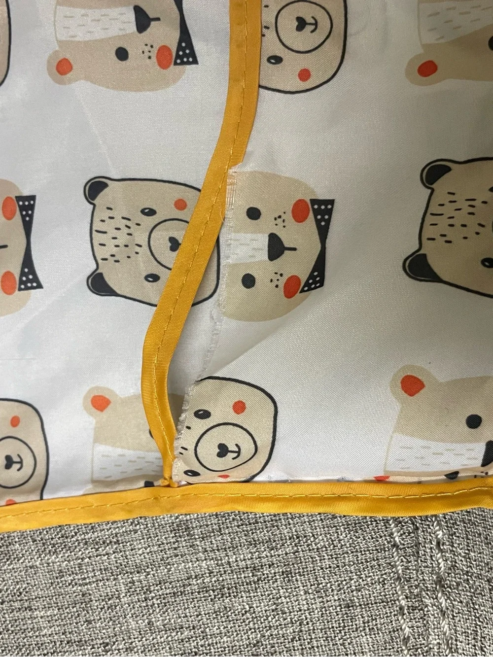 Set of Kids Waterproof Bibs with Cactus & Animal Prints - Green and Yellow